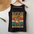 Ich Spüre Das Tier In Mir Garten Party Father's Day Papa Beer S Tank Top Frauen Lustige Geschenke