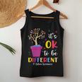 It's Ok To Be Different Plant Pot Autism Awareness Women Tank Top Unique Gifts