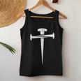 Jesus Cross Three Nails Christian Vintage Cross Made Nails Women Tank Top Unique Gifts