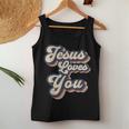 Jesus Loves You Retro Religious Christian Women Tank Top Funny Gifts