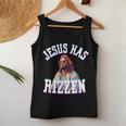 Jesus Has Rizzen Christian Meme Novelty Jesus Christ Women Tank Top Unique Gifts