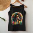 Junenth Black Queen Afro African Melanin Dripping Women Tank Top Unique Gifts