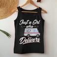 Just A Girl Who Delivers Postwoman Mail Truck Driver Women Tank Top Personalized Gifts
