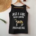 Just A Girl Who Loves African Wild Dogs Women Tank Top Unique Gifts