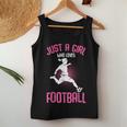 Just A Girl Who Loves Football Girls Youth Players Women Tank Top Funny Gifts