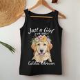 Just A Girl Who Loves Golden Retrievers Girls Who Love Dogs Women Tank Top Funny Gifts