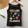 Just A Girl Who Loves Planets Solar Space Science Lover Stem Women Tank Top Funny Gifts