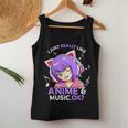 I Just Really Like Anime And Music Ok Anime N Girls Women Tank Top Unique Gifts