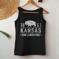 Kansas Buffalo Sunflower State 1861 Usa America State Pride Women Tank Top Unique Gifts