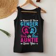 Keeper Of The Gender Auntie Loves You Aunt Baby Announcement Women Tank Top Funny Gifts