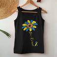 Be Kind Flower Down Syndrome Ribbon Awareness T21 Girl Women Tank Top Personalized Gifts