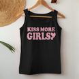 Kiss More Girls Cute Lesbian Quote Lgbt Pride Month Women Tank Top Unique Gifts