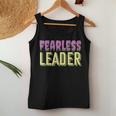 Leader Teacher Leadership Skills Leading People Fearless Women Tank Top Unique Gifts