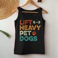 Lift Heavy Pet Dogs Gym Workout Pet Lover Canine Women Women Tank Top Unique Gifts