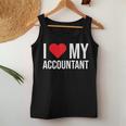 I Love My Accountant Cute Accounting Girlfriend Wife Women Tank Top Unique Gifts