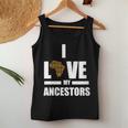 I Love My Ancestors Kente Pattern African Style Women Tank Top Unique Gifts