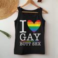 I Love Gay Butt Sex A Dirty Adult Homosexual A Rainbow Heart Women Tank Top Unique Gifts
