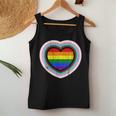 Love Is Love Gay Pride Progress Pride Rainbow Heart Lgbtq Women Tank Top Unique Gifts