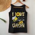 I Love Being A Grandma Sunflower Bee Lover Mother's Day Cute Women Tank Top Personalized Gifts