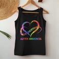 Love Needs No Words Autism Awareness Month Rainbow Heart Women Tank Top Unique Gifts