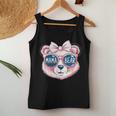 Lustige Mama Bär Gesicht Sonnenbrille Muttertag Mama Oma Tank Top Frauen Lustige Geschenke