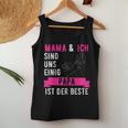 Mama Und Ich Sind Uns Einig Papa Ist Der Beste Kapuzenjacke Tank Top Frauen Lustige Geschenke