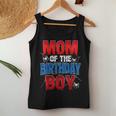 Mom Of The Birthday Boy Matching Family Spider Web Women Tank Top Funny Gifts