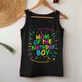 Mom Of The Birthday Boy Retro 80'S Party Mom And Dad Family Women Tank Top Personalized Gifts