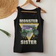 Monster Truck Sister Monster Truck Are My Jam Truck Lovers Women Tank Top Personalized Gifts
