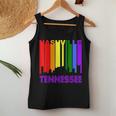 Nashville Tennessee Lgbtq Gay Pride Rainbow Skyline Women Tank Top Unique Gifts