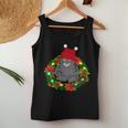 Nette Katze Mama Papa Urlaub Kranz Lichter Lustige Katze Tank Top Frauen Lustige Geschenke