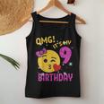 Omg It's My 9Th Birthday Girl Cute 9 Yrs Old Birthday Party Women Tank Top Unique Gifts