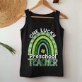 One Lucky Preschool Teacher St Patrick's Day Teacher Women Tank Top Funny Gifts