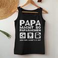 Papa Macht Das Gutater Hobby Football Grilling Beer Slogan Tank Top Frauen Lustige Geschenke