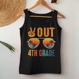 Peace Out 4Th Grade Retro Graduation Last Day Of School Women Tank Top Funny Gifts