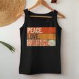Peace Love Sunshine Mother Father Sun Lover Vintage Women Tank Top Unique Gifts