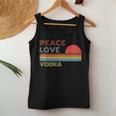 Peace Love Vodka Retro Vintage Women Tank Top Unique Gifts