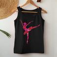 Pink Red Heart Valentines Day Girls Ballerina Women Tank Top Unique Gifts