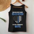 Police Officer Wife Cute Heart Flag Women Tank Top Unique Gifts