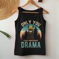 Only You Can Prevent Drama Vintage Llama Graphic Women Tank Top Unique Gifts
