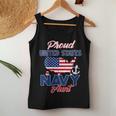 Proud Navy Aunt Us Flag Family Army Military Women Tank Top Unique Gifts