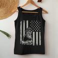 Proud Patriotic Chicken Rooster Farmer Lover American Flag Women Tank Top Unique Gifts