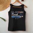 Proud Us Air Force Sister Heart Flag Pride Military Family Women Tank Top Unique Gifts