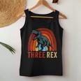Rainbow Three Rex Retro Vintage Dinausor 3 Year Old Trex Women Tank Top Unique Gifts