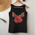 Red Poppies Floral Vintage Poppy Flowers Women Tank Top Unique Gifts