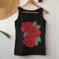 Red Rose Pocket Floral Print Bouquet For & Women Women Tank Top Unique Gifts