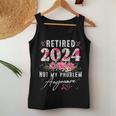 Retired 2024 Retirement For 2024 Floral Women Tank Top Unique Gifts