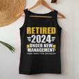 Retired 2024 Under New Management See Wife For Retirement Women Tank Top Unique Gifts