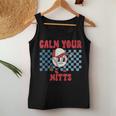 Reto Calm Your Mitts Baseball Mom Mother's Day Women Tank Top Unique Gifts