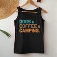 Retro Dogs Coffee Camping Campers Women Tank Top Funny Gifts